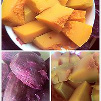 紫薯南瓜芋圆的做法图解1