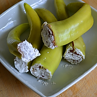 简单下饭菜--肉末酿青椒的做法图解4