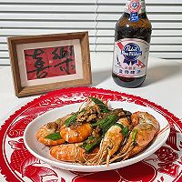 #食来运转，新年干杯#啤酒罗氏虾的做法图解7