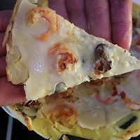 加拿大北极虾海鲜披萨的做法图解12