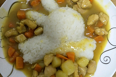咖喱鸡米饭