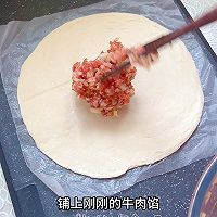 早餐牛肉饼～简单快手～电饼档平底锅食谱的做法图解4