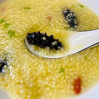 海参小米粥，营养又好吃的做法的做法图解1