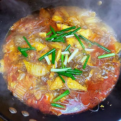 白菜粉条豆腐煲烩菜
