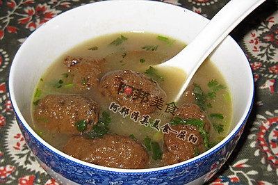 地道的老北京豆面丸子汤
