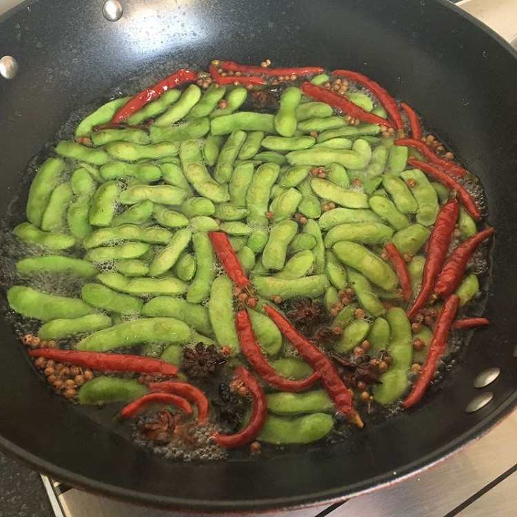 煮毛豆的做法