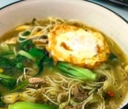 鸡毛菜鸡蛋片儿川的做法