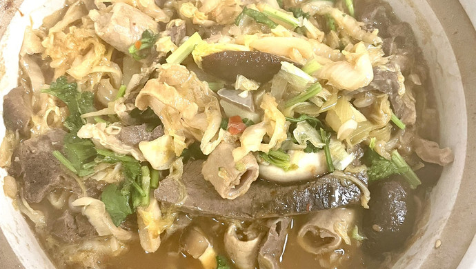 酸菜炖牛杂（寒天下饭菜）