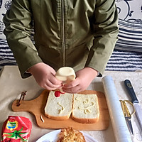 #换着花样吃早餐#七岁儿童自制三明治的做法图解2