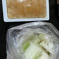 冬瓜冻豆腐汤的做法图解1