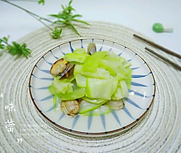 #花10分钟，做一道菜！#花蛤炒瓠瓜的做法