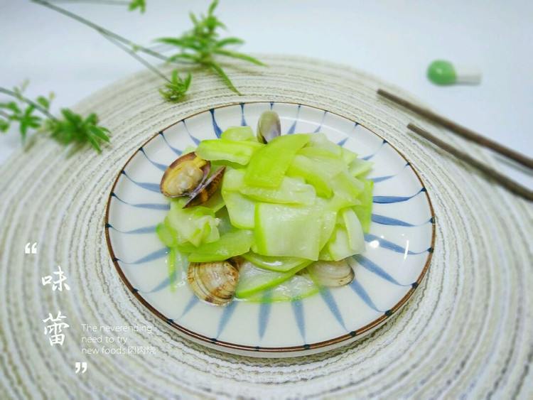 花蛤炒瓠瓜的做法