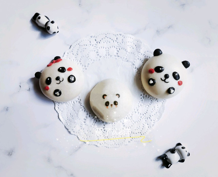 【芋泥包】熊猫扁扁的做法