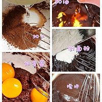 #美味开学季#六寸巧克力戚风蛋糕的做法图解2