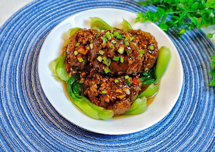 年夜饭福禄寿康四喜丸子。的做法