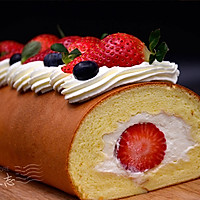 【草莓浮云蛋糕卷】——草莓季系列美食的做法图解17