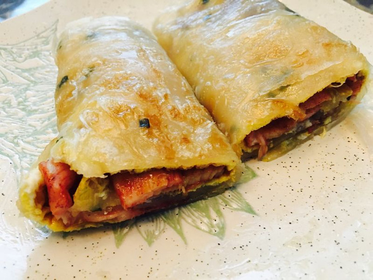 里脊肉手抓饼的做法