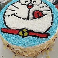 哆啦A梦生日蛋糕的做法图解7
