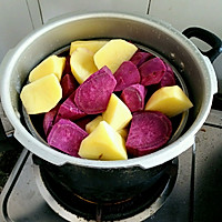 紫薯煎饼的做法图解2