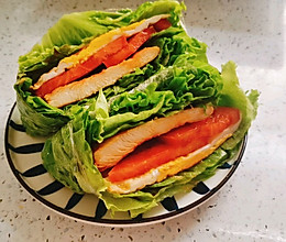 关晓彤同款蔬菜三明治，减脂必备#美食视频挑战赛#的做法