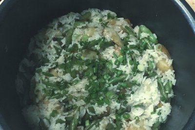 四季豆洋芋焖米饭