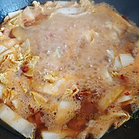 辣肉鸭血烧白菜的做法图解3