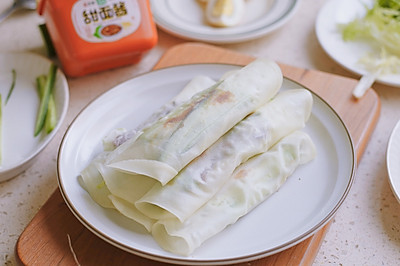 清明食薄饼｜饺子皮版卷饼