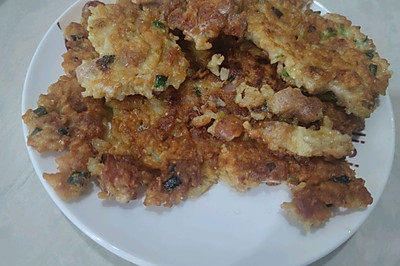 米饭新吃法之煎米饼