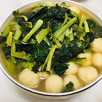 苔菜炖鸡脯丸子的做法图解7