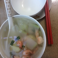 东瓜鲜虾汤的做法图解4
