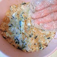 #宝宝的第一口辅食鱼#挪威北极鳕鱼海苔饭团的做法图解6