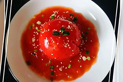 私房菜#番茄虾滑团
