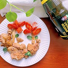 轻酱蘑菇土鸡炖笋