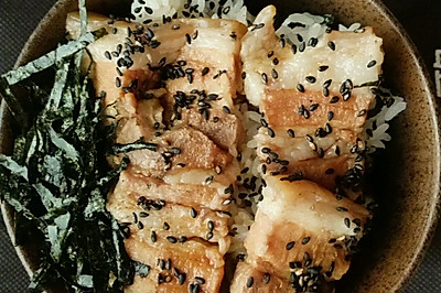 五花肉盖饭