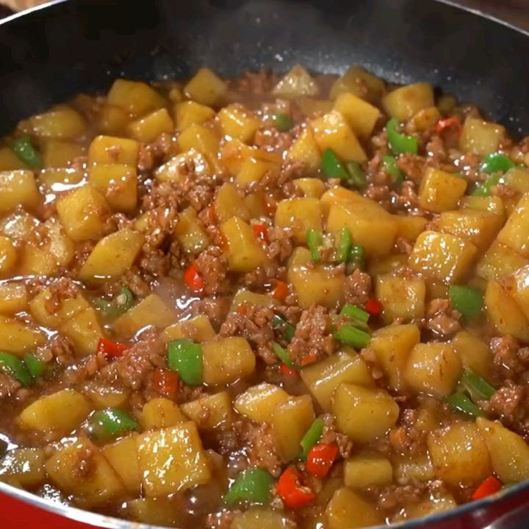 肉沫土豆的做法