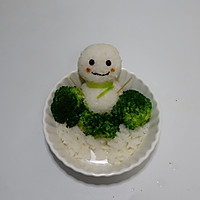 小雪人咖喱饭·卡通餐#百梦多圆梦季#的做法图解8