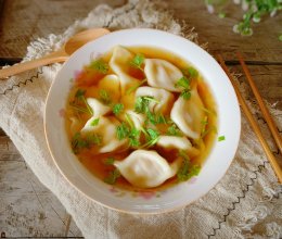 #刘畊宏女孩减脂饮食#饺子新吃法-鲜汤饺子的做法