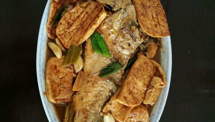 黄花鱼炖煎豆腐