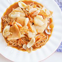 #刘畊宏女孩减脂饮食#金针菇百合炒素牦肚的做法图解10