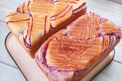 紫薯大理石纹土司