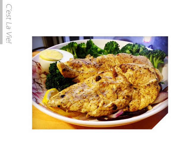 唯减肥和美食不可辜负-柠檬煎鸡胸肉