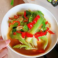 #测测你的夏日美食需求#鸡汁生菜的做法图解4