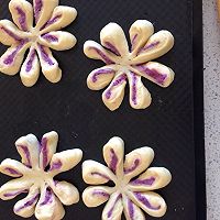 #东菱魔法云面包机#花形紫薯包的做法图解5
