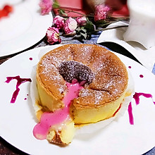 爆浆半熟凹蛋糕――粉红情人节
