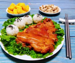 #刘畊宏女孩减脂饮食#奥尔良鸡腿饭的做法