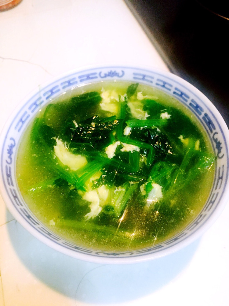 菠菜鸡蛋汤的做法