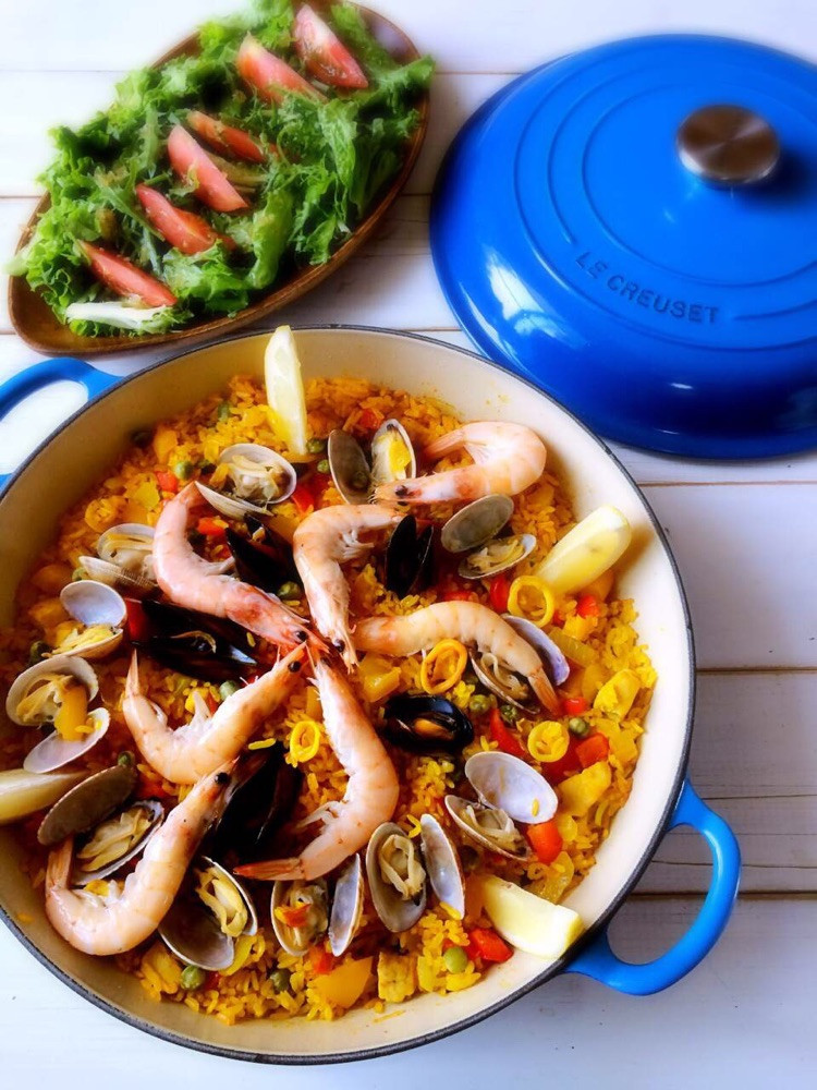 西班牙海鲜饭（PAELLA）的做法