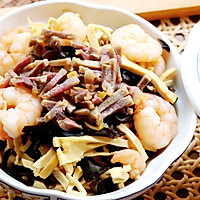 #李锦记X豆果 夏日轻食美味榜#虾仁三丝的做法图解10