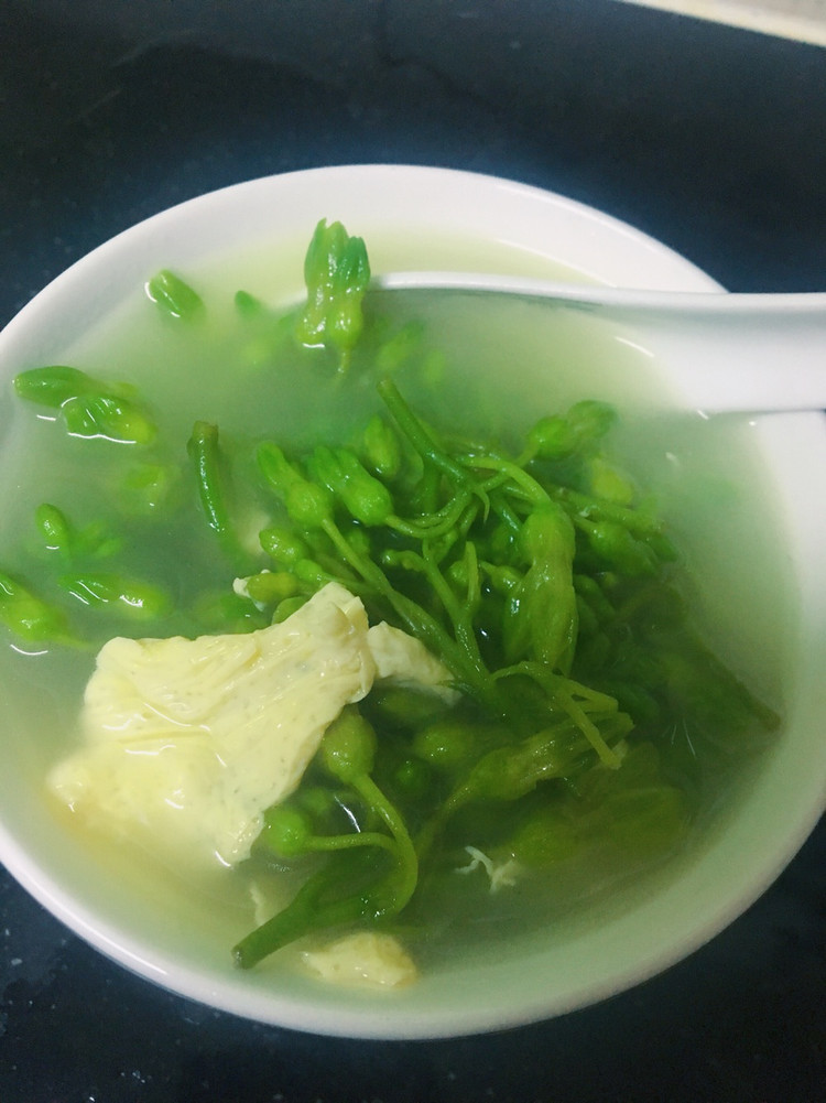 夜兰花鸡蛋汤的做法