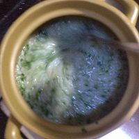 宝宝营养粥—肉松青菜粥的做法图解6